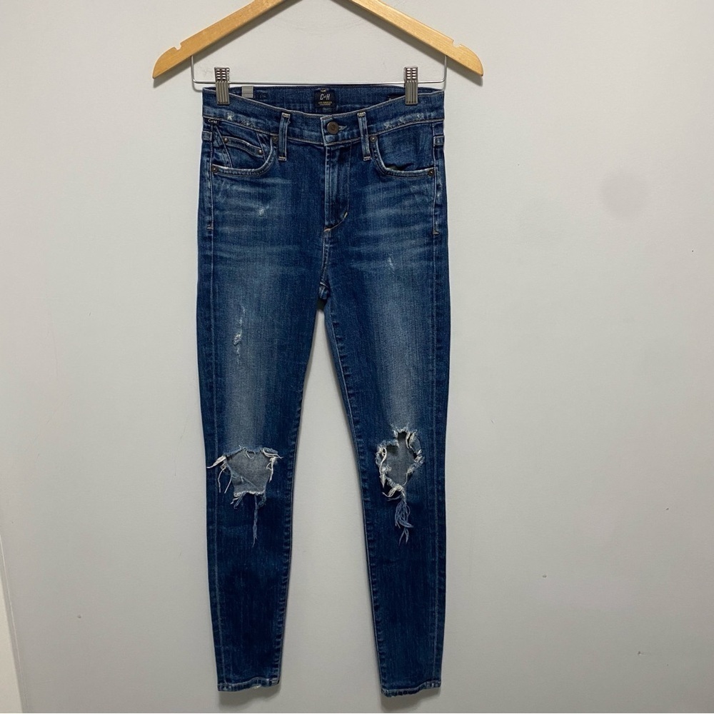 Citizens of Humanity Jeans Womens 24 (Actual 25x28) Blue Rocket High Rise Skinny